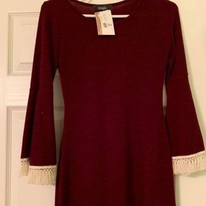 Perfect for holidays, frayed arm